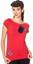 Dancing Days Top -XL- FREYJA Rood