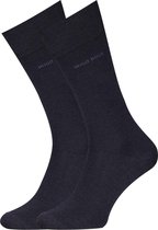 HUGO BOSS John uni (1-pack) - herensokken wol met katoen - donkerblauw -  Maat: 43-46