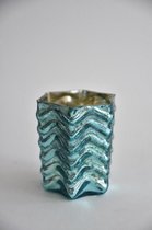 Sfeerlichten - Waxineglas Ster Middel 8x8x8cm Cool Blue