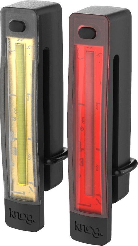 Knog Plus Free Twinpack - Verlichting - Zwart - USB COB - Led