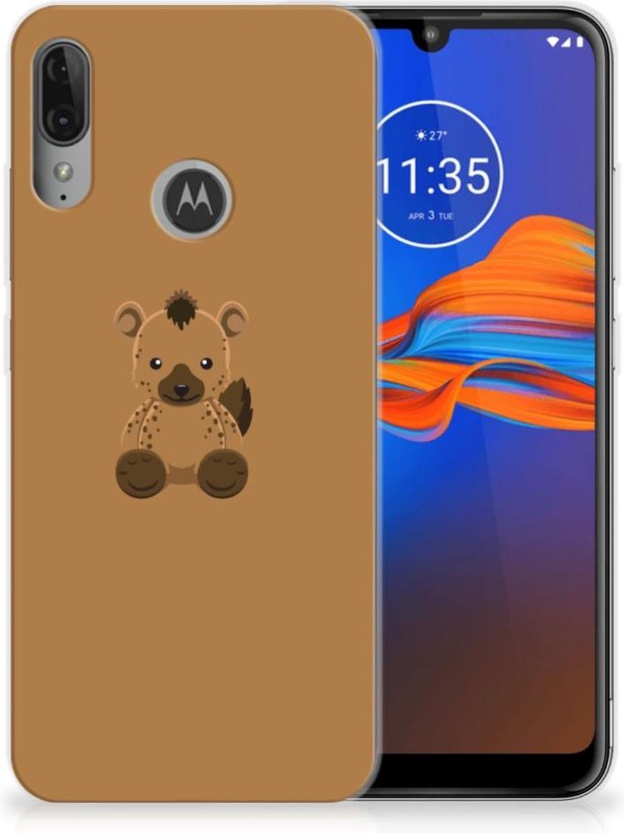 Motorola Moto E6 Plus Telefoonhoesje met Naam Baby Hyena