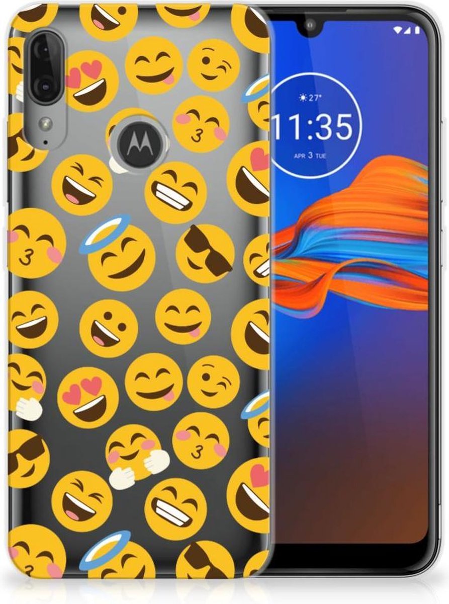 Motorola Moto E6 Plus TPU bumper Emoji