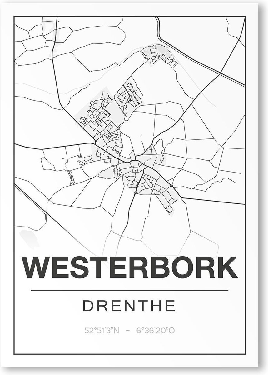 Poster/plattegrond WESTERBORK - A4