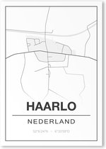 Poster/plattegrond HAARLO - A4