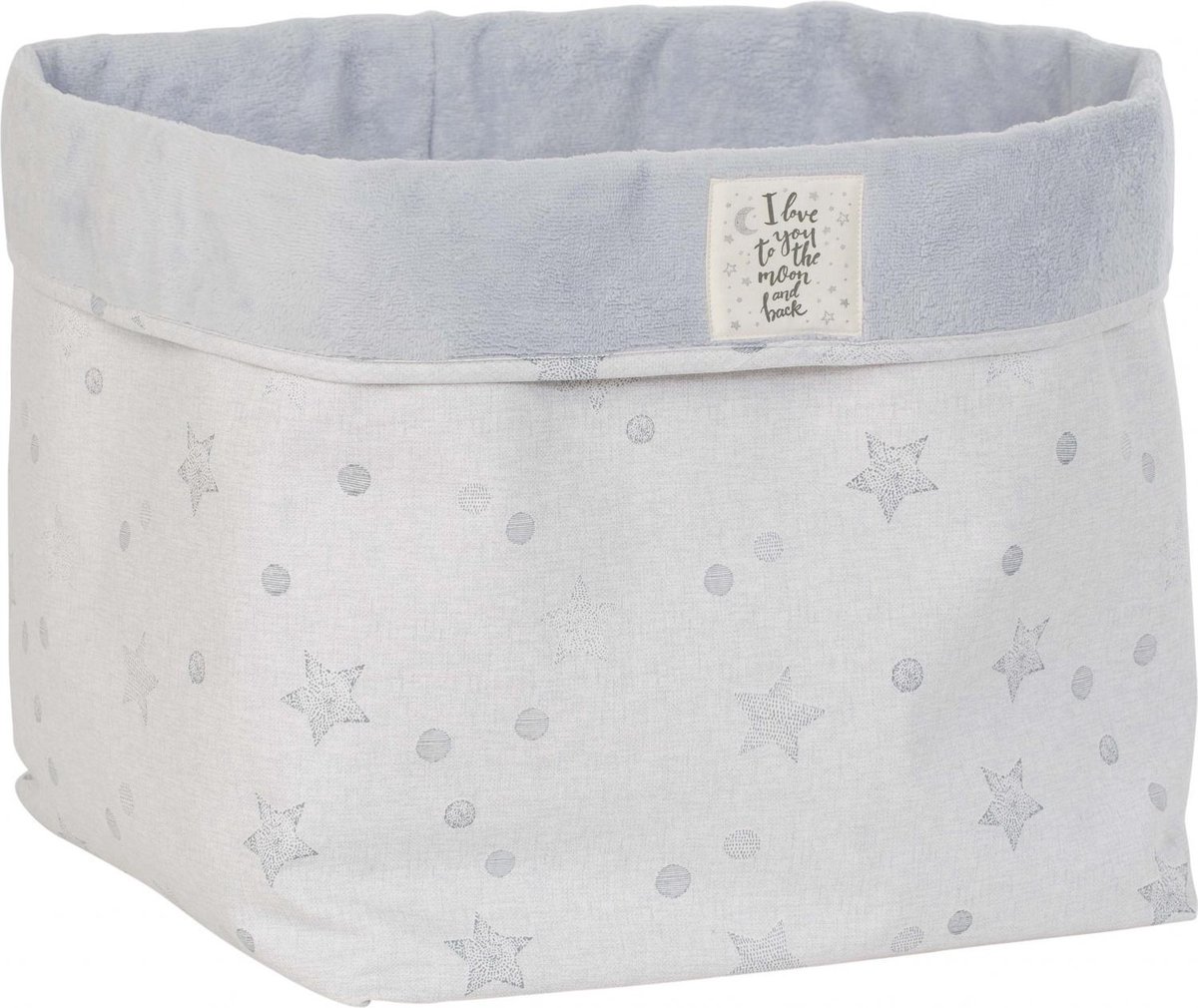 Pericles Opbergmand Star Large 36 Cm Wit/zwart