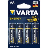 [Accessoires] Batterij Varta Alkaline Energy AA 4 Stuks