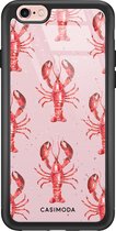 iPhone 6/6s hoesje glass - Lobster all the way | Apple iPhone 6/6s case | Hardcase backcover zwart