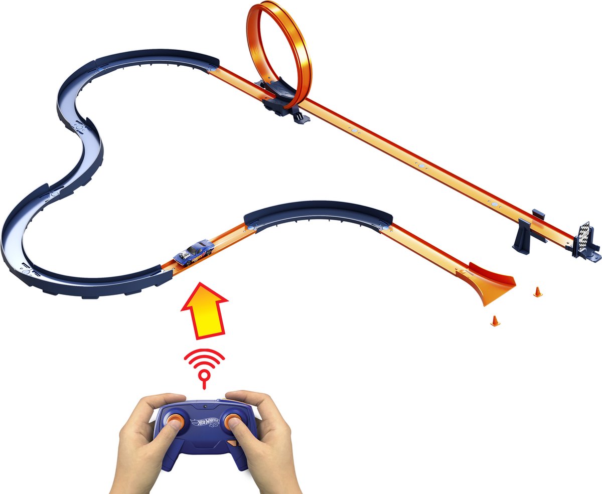 Hot Wheels Rc 1:64 Scale Rc Speed Challenge Track Set
