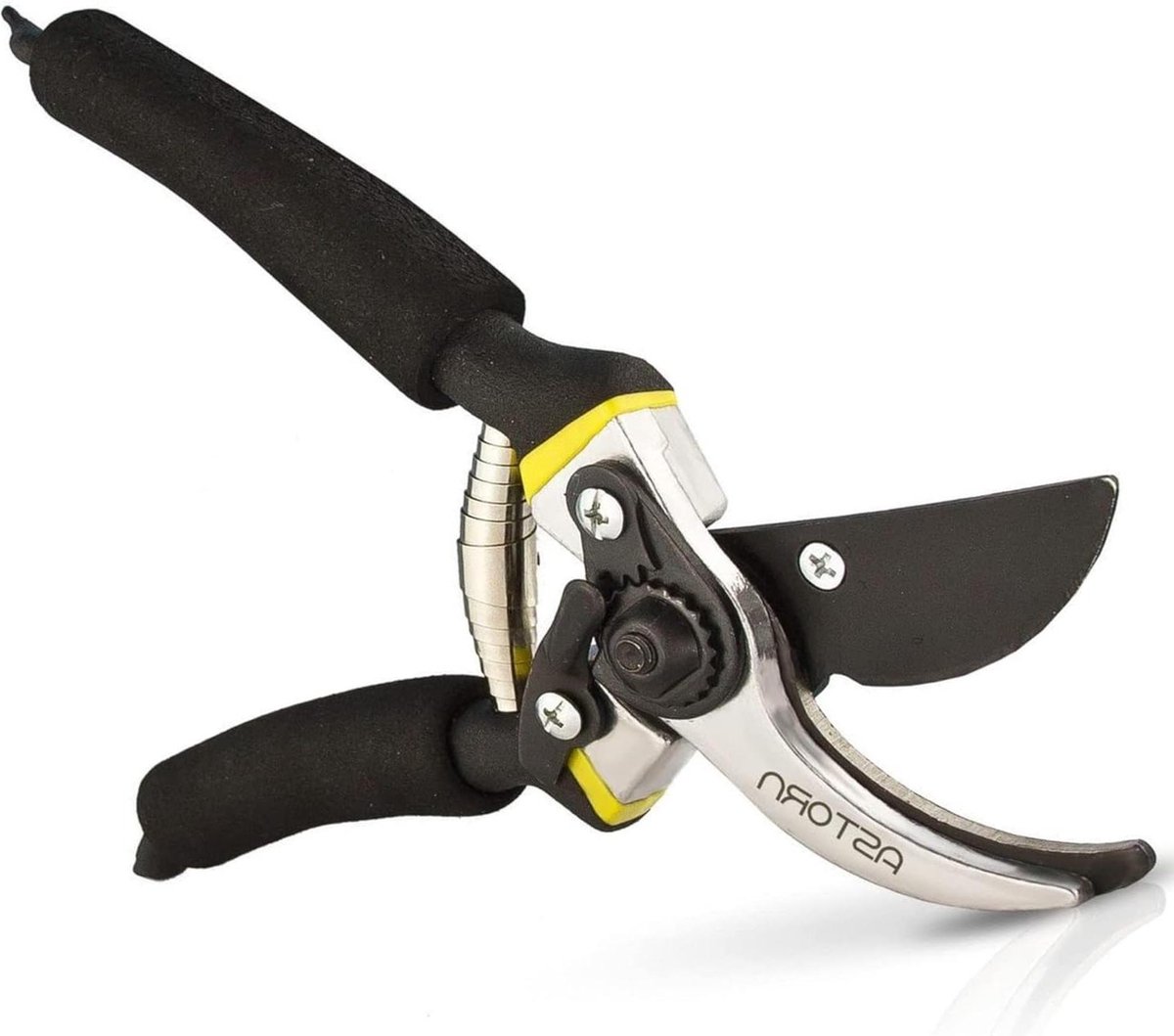 Premium bypass tuinierschaar - Robuust en ultrascherp - ergonomische soft grip handgreep - van hoogwaardig koolstofstaal