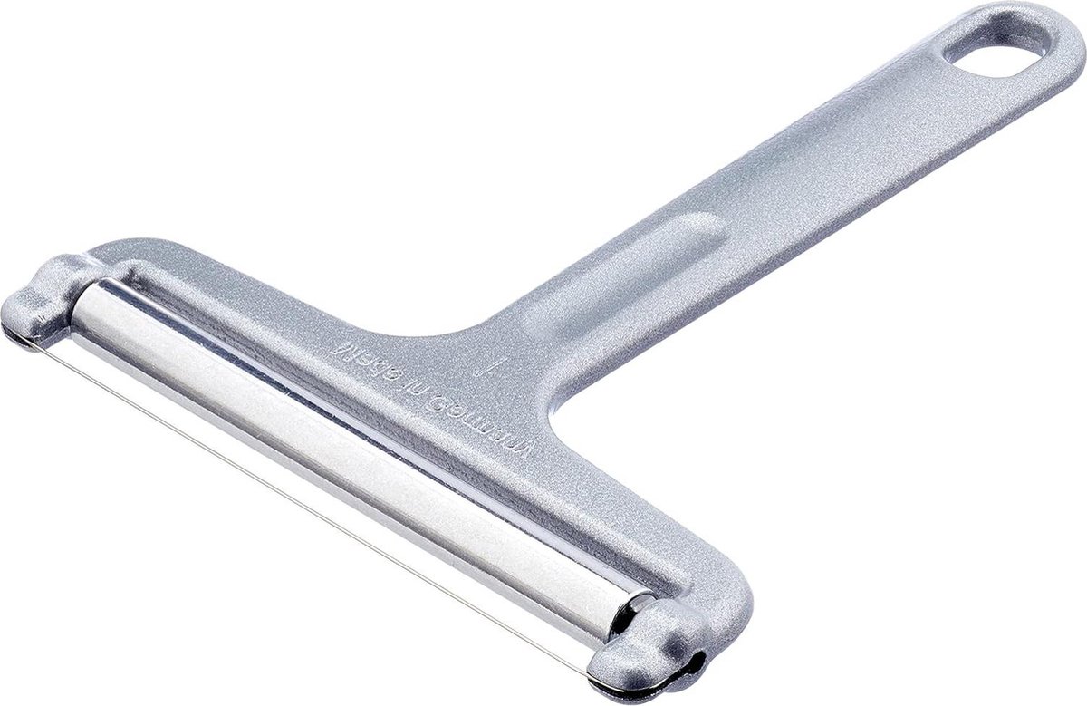 Kaasschaaf jonge kaas wals snijdraad roestvrij staal-aluminium snijdikte variabel retro-design zilver 7100RT60 139 x 109 x 1 cm Kaasschaaf jonge kaas