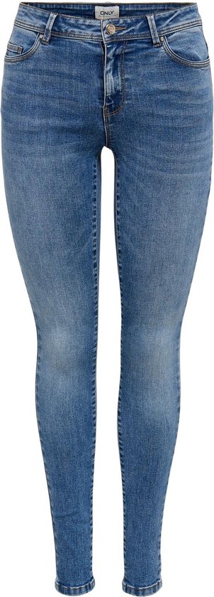 ONLY ONLWAUW MID SKINNY DNM BJ370 Dames Jeans - Maat XS X L32