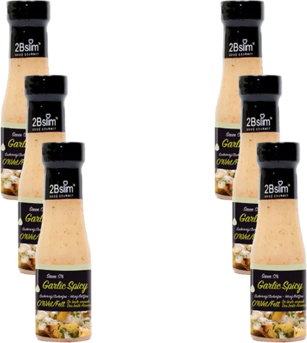 2BSlim | Garlic Spicy | 6 stuks | 6 x 250 ml
