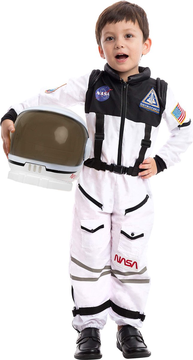 Spooktacular Creations Astronaut Kostuum met Helm Space Suit voor Peuters - maat S