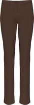 Pantalon Femme 40 NL (42 FR) Kariban Chocolat 98% Katoen, 2% Élasthanne