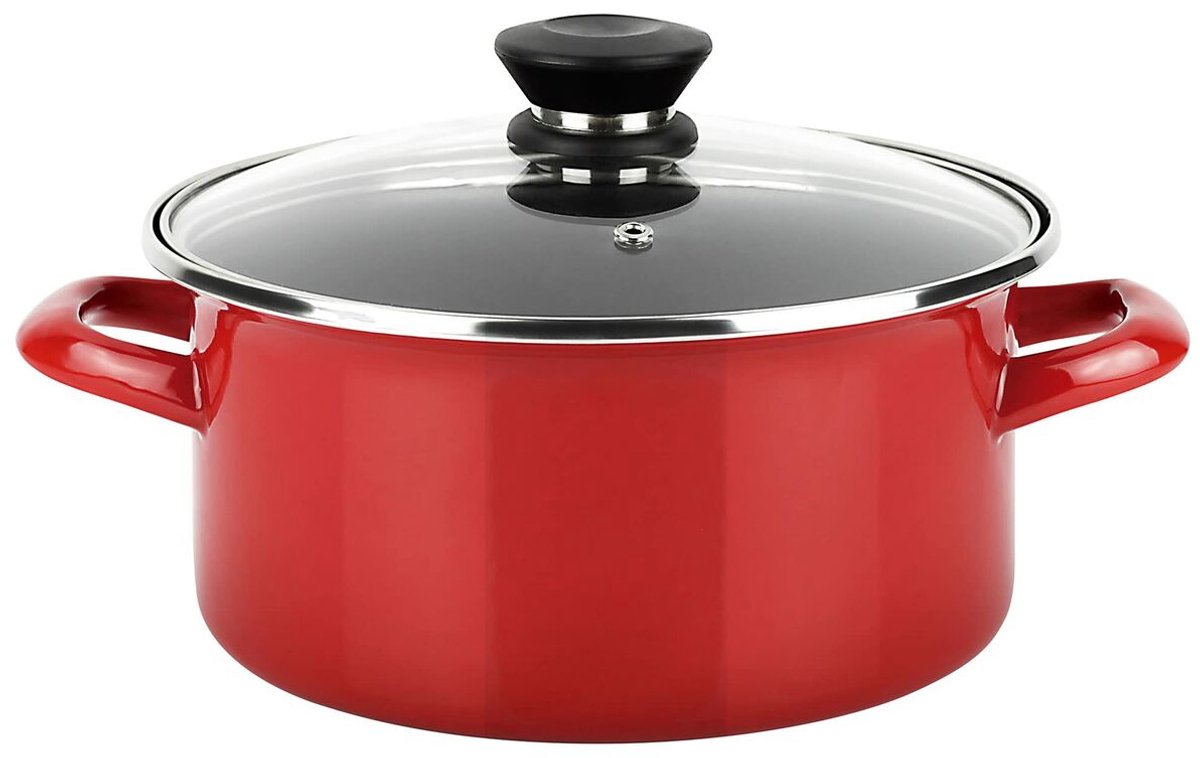 Kookpot FAGOR Optimax Rood Geëmailleerd Staal (Ø 20 x 10 cm)