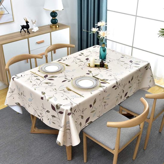 Nappe Protection PVC Transparente Nappe De Table Transparente En PVC - 140x240 Cm - Imperméable Et Facile à Nettoyer - Pour Intérieur Et Extérieur Nappe Rectangulaire Toile Cirée