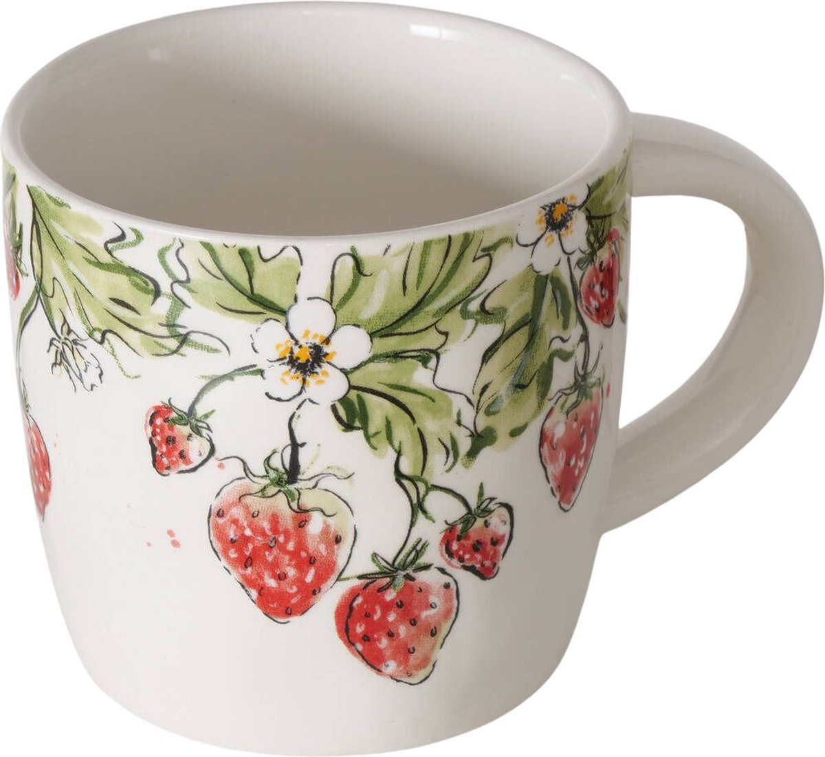 Keramische aardbeienmok STRAWBERRY, 450 ml