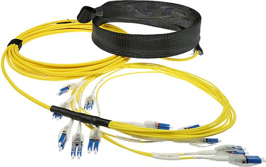 ACT 3 meter Singlemode 9/125 OS2 glasvezel prefabkabel 24F LC Polarity Twist