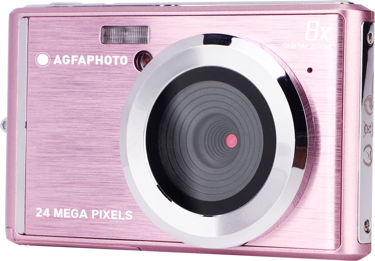 AgfaPhoto Compact DC5500, 24 MP, 5616 x 3744 Pixels, CMOS, HD, Roze