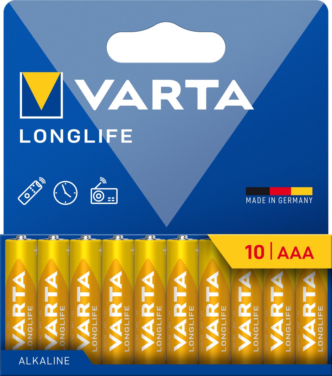 Varta 4103101761 Wegwerpbatterij AAA Alkaline