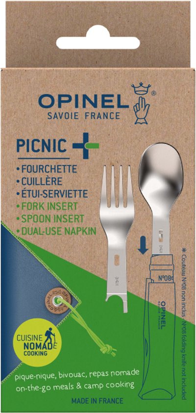 Opinel Picnic Plus 3-delig Bestekset - Outdoor accessoires -