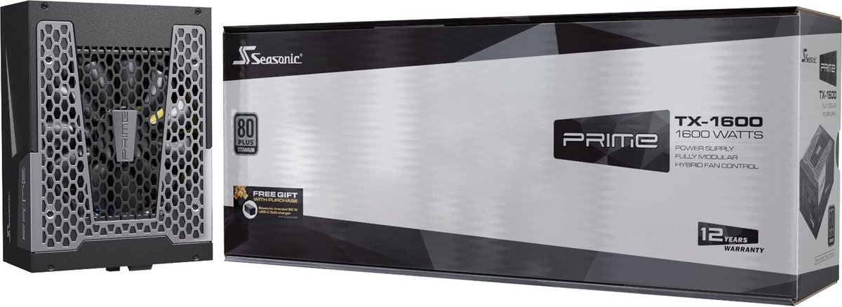 Seasonic Prime -Tx-1600 Power Supply Unit 1600 W 20+4 Pin Atx Atx Zwart voeding - afbeelding 2
