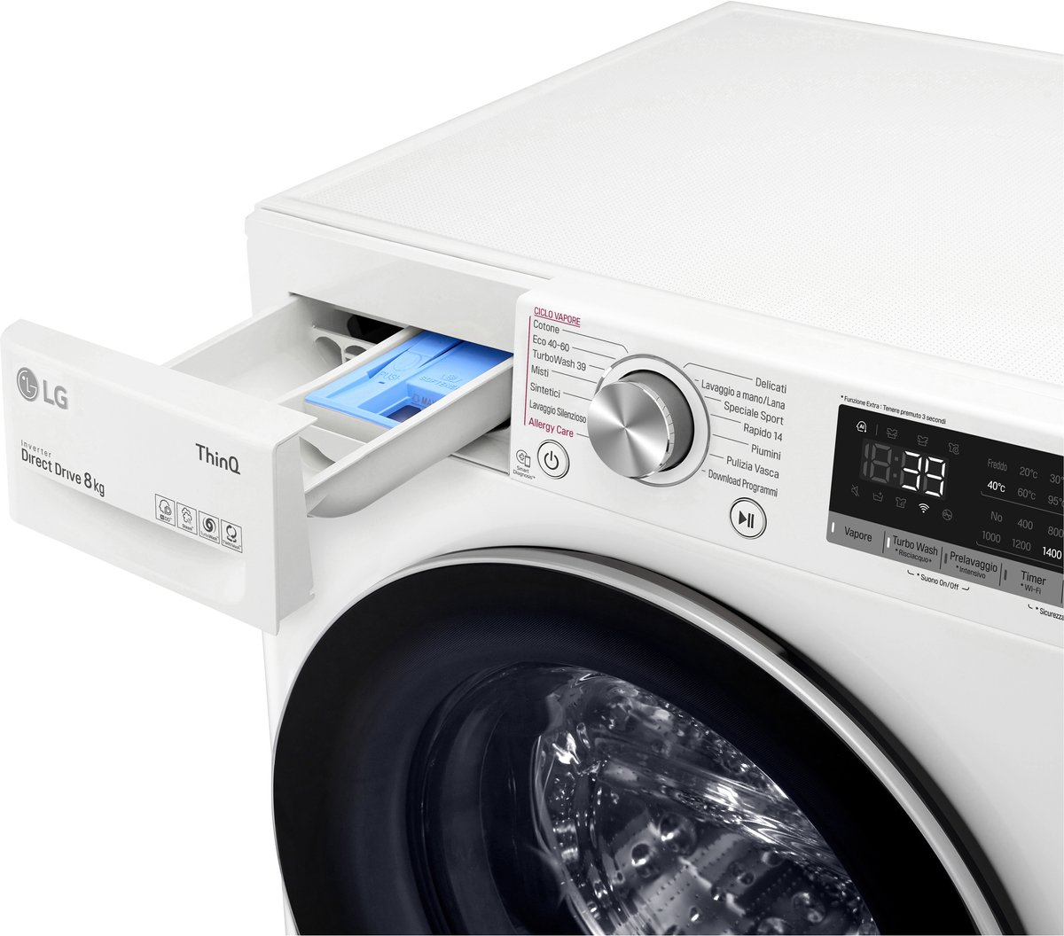 LG F4WV708S1E 8 kg wasmachine met wifi thumbnail 2