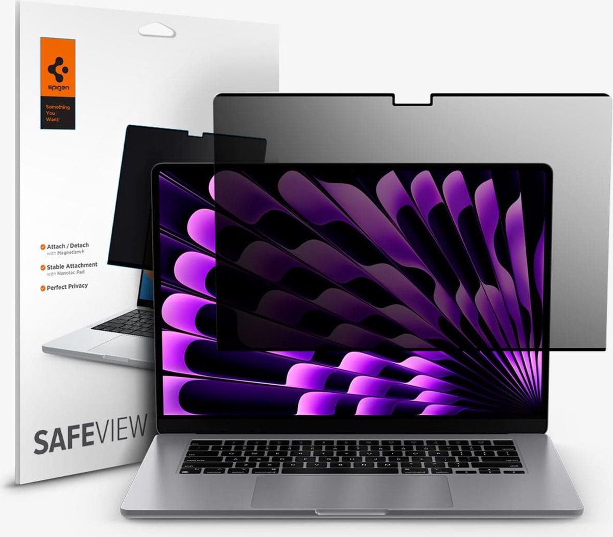 Spigen AFL06951 laptop accessoire Laptopschermbeschermer