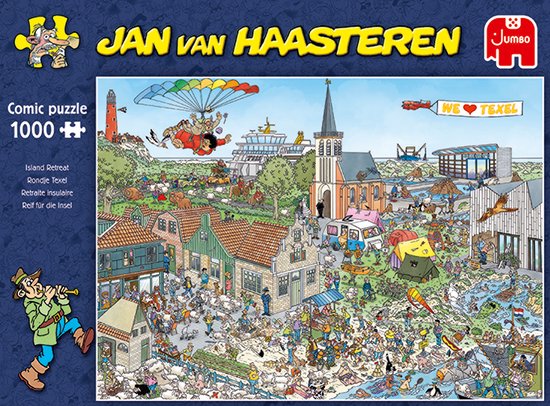 Jan van Haasteren - Rondje Texel - 1000 stukjes puzzel - Legpuzzel