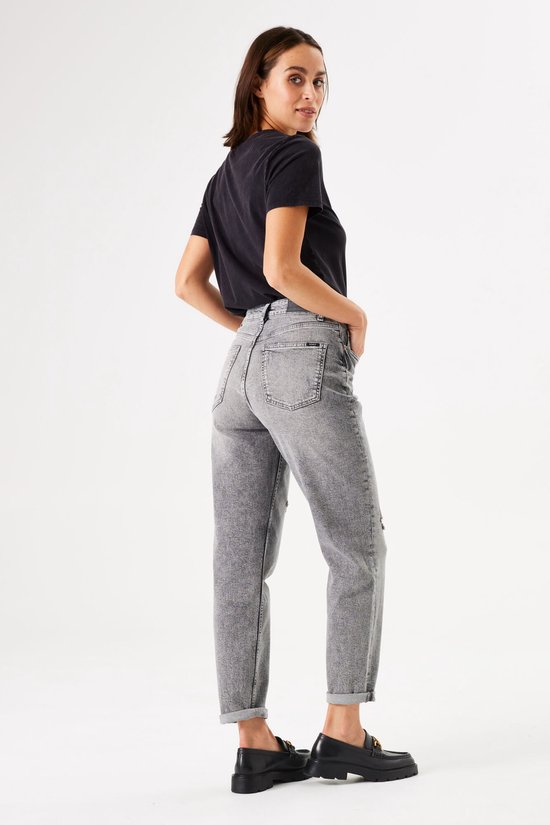 GARCIA Isabella Jeans Mom Fit Femme Gris - Taille W31 X L30