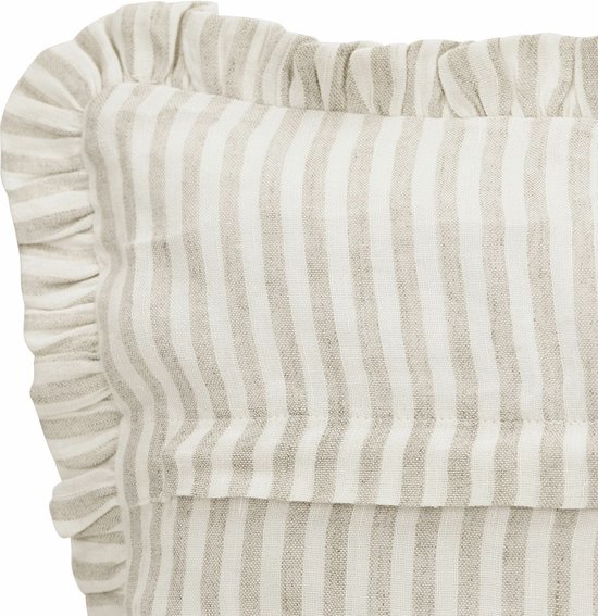 LOBERON Housse de coussin lot de 2 Brenda bleu/blanc