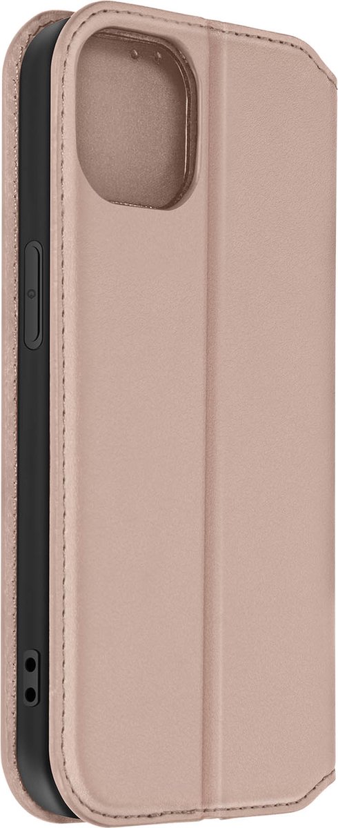 Avizar Foliohoes Geschikt voor iPhone 15 Plus met multifunctionele klep, Roze