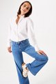 GARCIA Celia Wide Jeans Coupe Large Femme Blauw - Taille W26 X L34