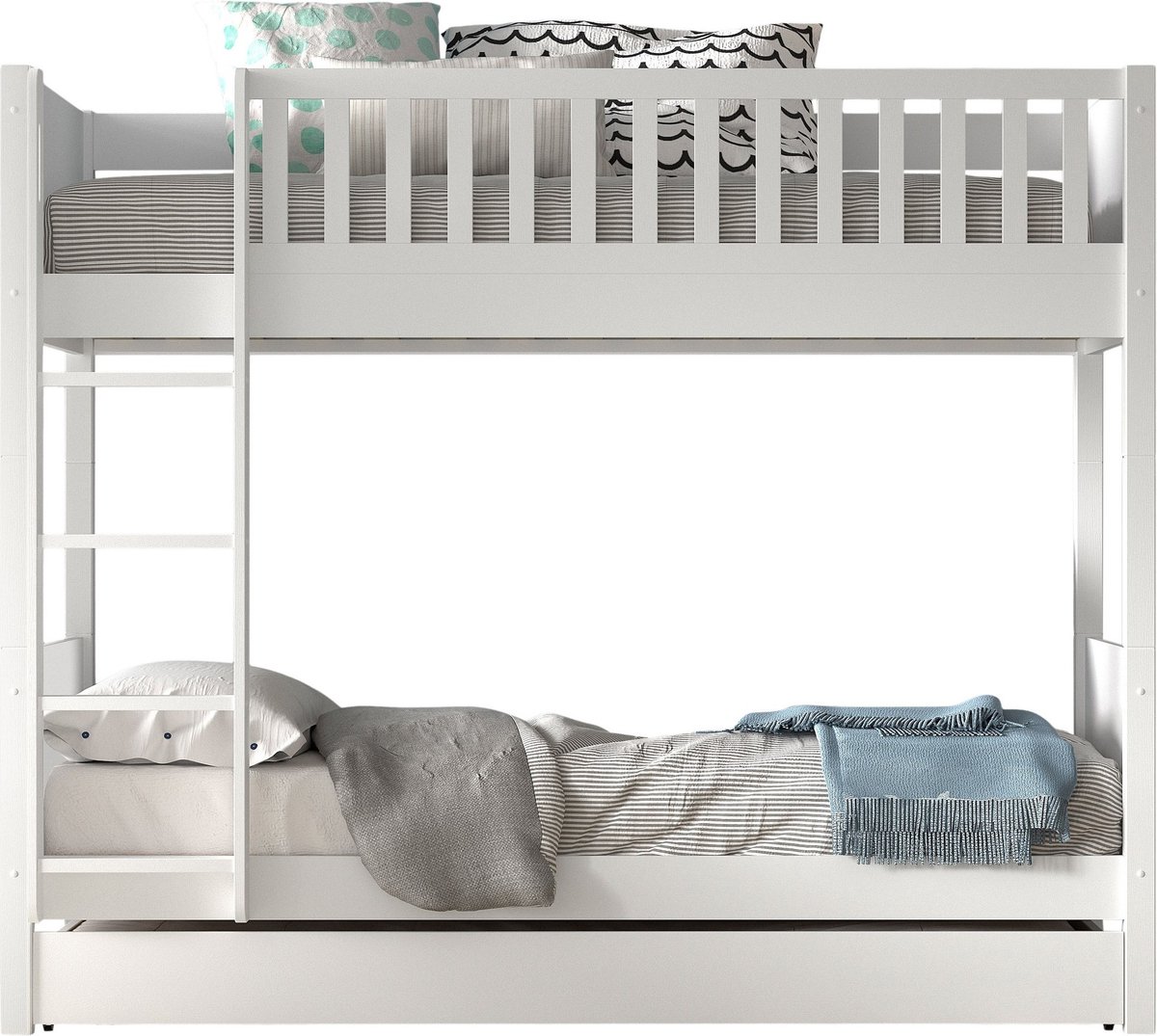 Vipack Stapelbed Scott met slaaplade - 90 x 200 cm - wit