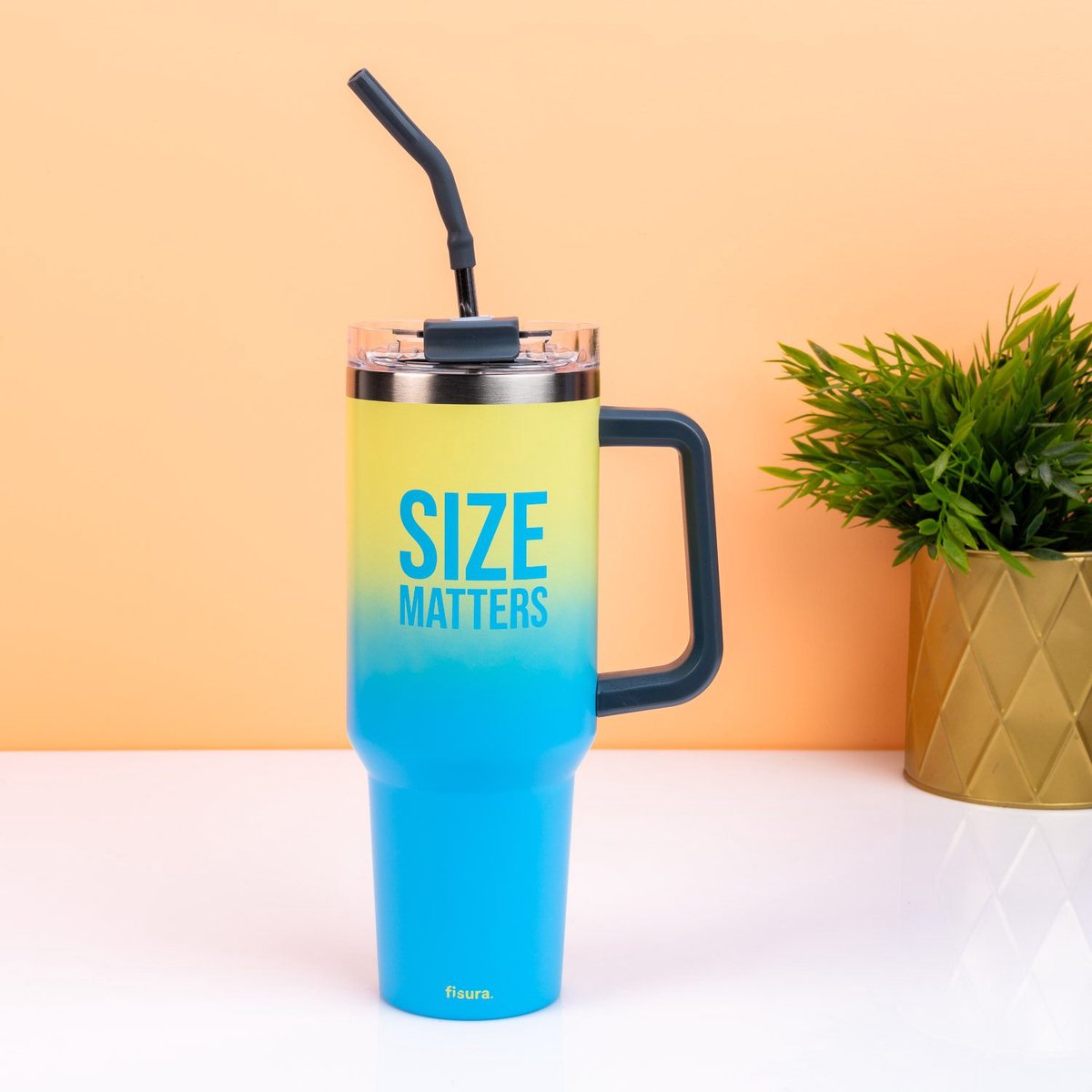 XXL thermosbeker (1,2 liter) - Size Matters van Fisura