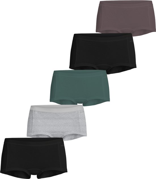 Foto: Bjorn borg 5 pack dames boxershort dark melange xl