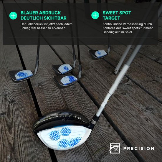 250 Golf Impact Tape/label voor ijzersrackers en houtsoorten - Sweet Spot vliegtrainer - RX PRECISION van RX PRECISION — afbeelding 3