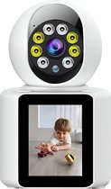 Bol.com Somstyle Babyfoon Met Camera & App - Baby Monitor - 360° Rotatie - 28 inch IPS - Full HD 1080P - Wifi Camera - Op Afstan... aanbieding