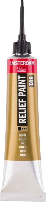 Relief Paint - 801 Goud - Amsterdam - 20 ml