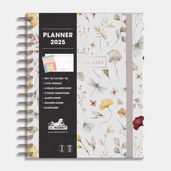 Foto: Hobbit planner aquarel vlinder a5 1 week over 2 pagina s 2025