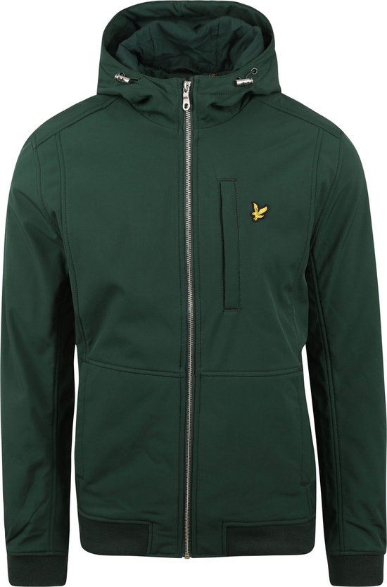 Lyle Scott Softshell Jas Donkergroen Maat XL Heren Tussenjas bol