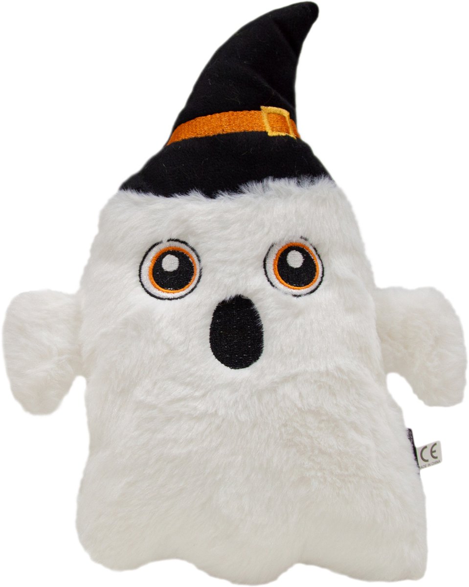 Jack and Vanilla House of Colors HALLOWEEN Hondenspeeltje wit spookje met zwarte hoed