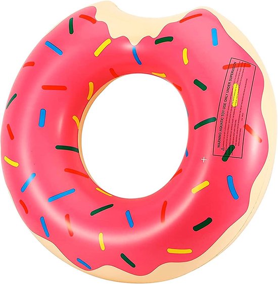 Foto: Hydrosplash opblaasbare zwemband zwemring zwembad speelgoed floaties voor in het zwembad donut roze 90 cm