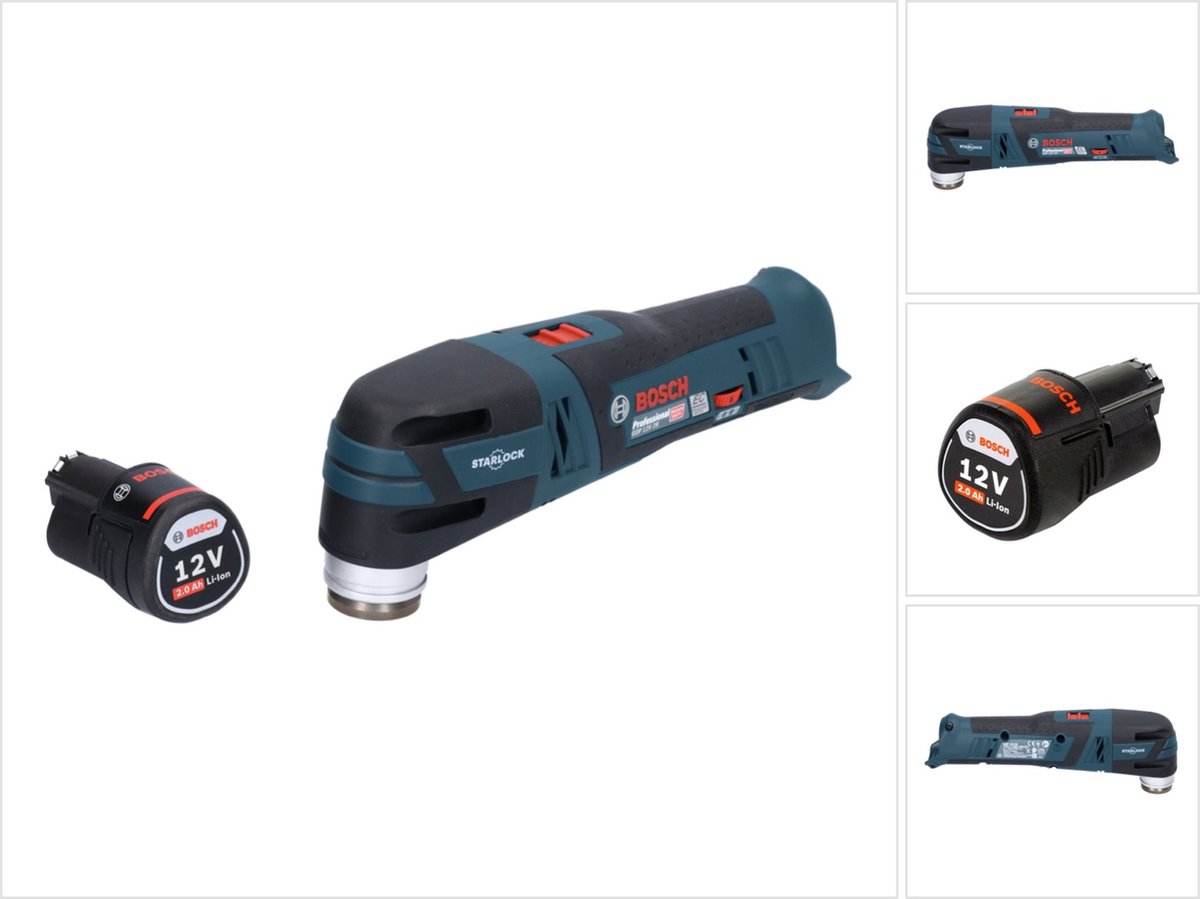 Bosch GOP 12V-28 Professionele Draadloze Multi-Cutter Starlock Brushless + 1x accu 2.0 Ah - zonder oplader