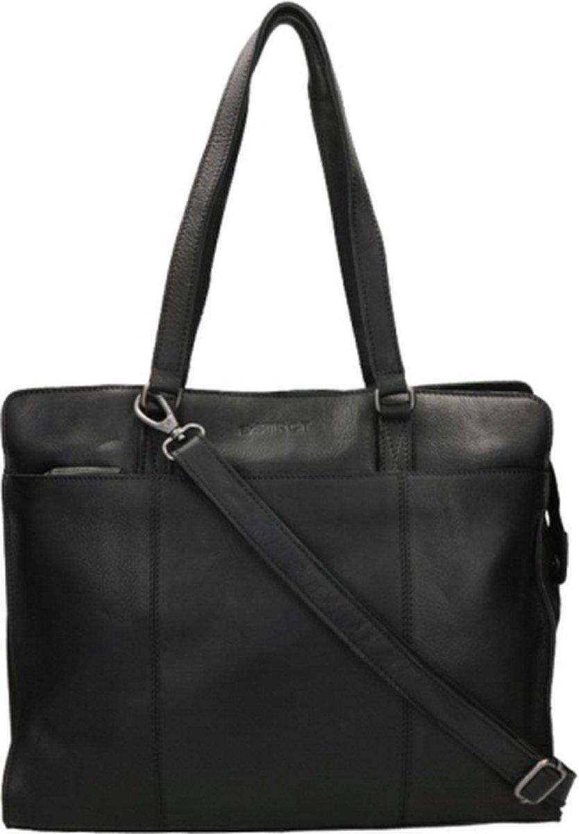 DSTRCT Laptoptas / Werktas - - 15 inch - Leer - Preston Park - Zwart