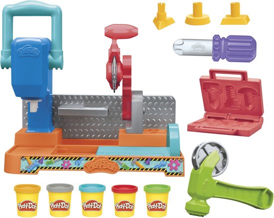 Play-Doh Stempelen en Zagen Speelset - Boetseerklei - Kindergereedschap