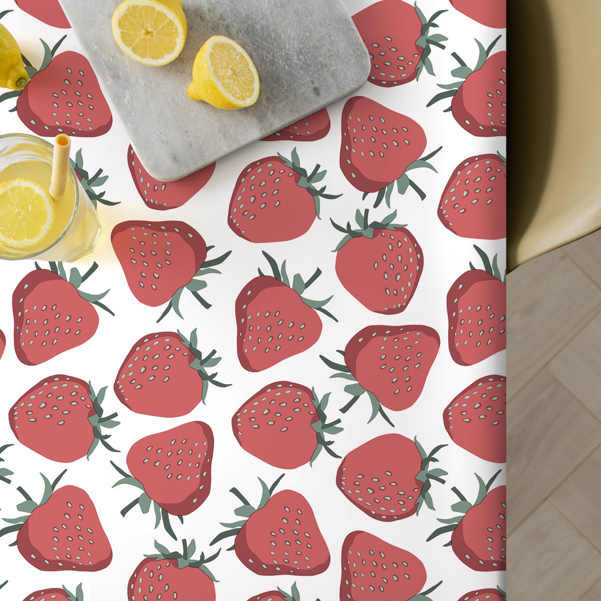 Tafelzeil I am a Strawberry 300cmx140cm