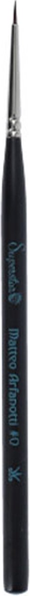 Superstar Penseel Matteo Rond Syntetisch 1,5 Mm Wit/zwart