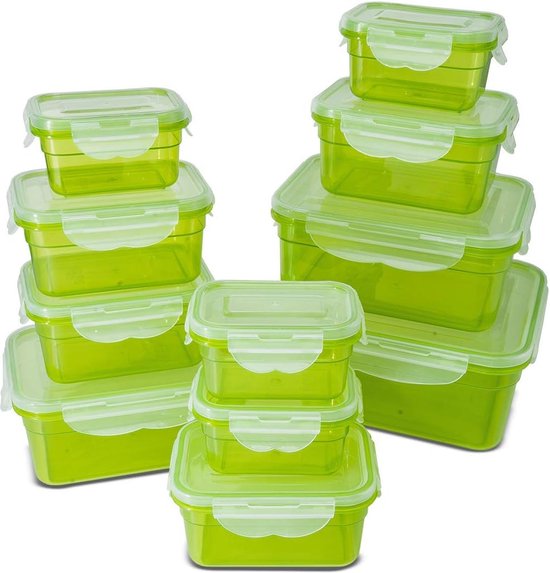 Cetomo opbergdozen met deksels, 15L x 6 sluitgespen, kliksluiting