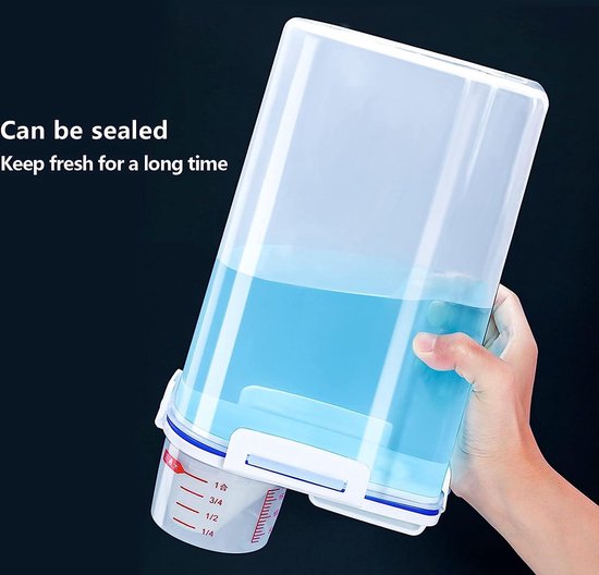 Récipient à Riz Hermétique, Seau à Riz Transparent Empilable Avec Date Pour Céréales, Farine, Collations, Sucre (generic4ibktng187-11